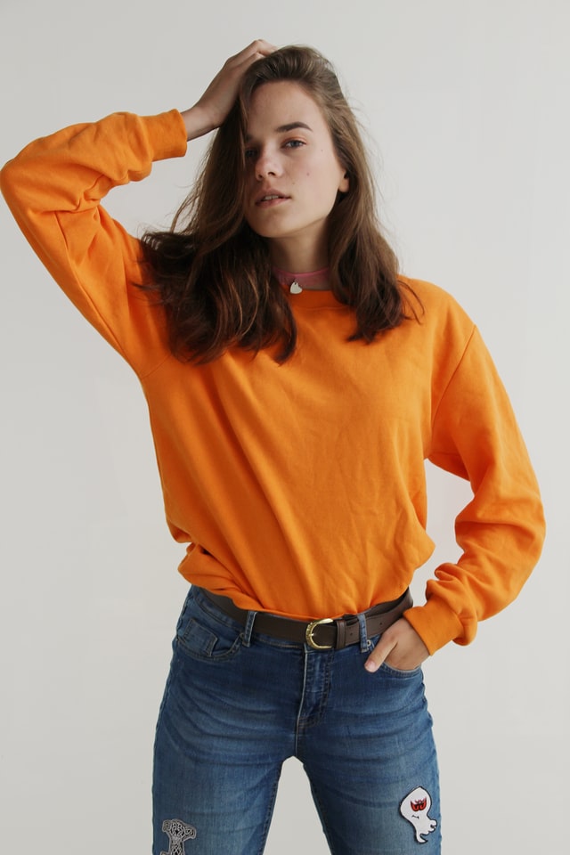 orange shirt